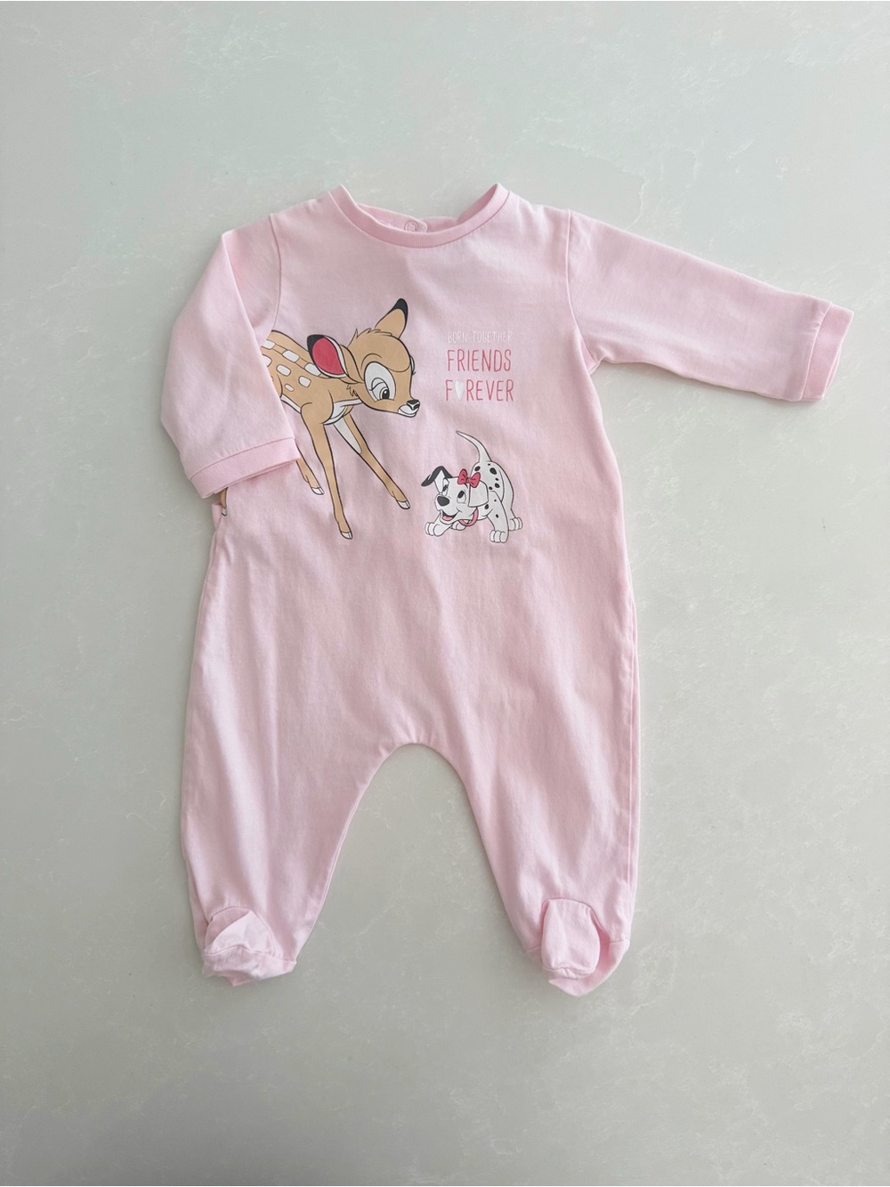 Disney Baby Bambi & 101 Dalmatians Footed Sleeper • Size 1-3M